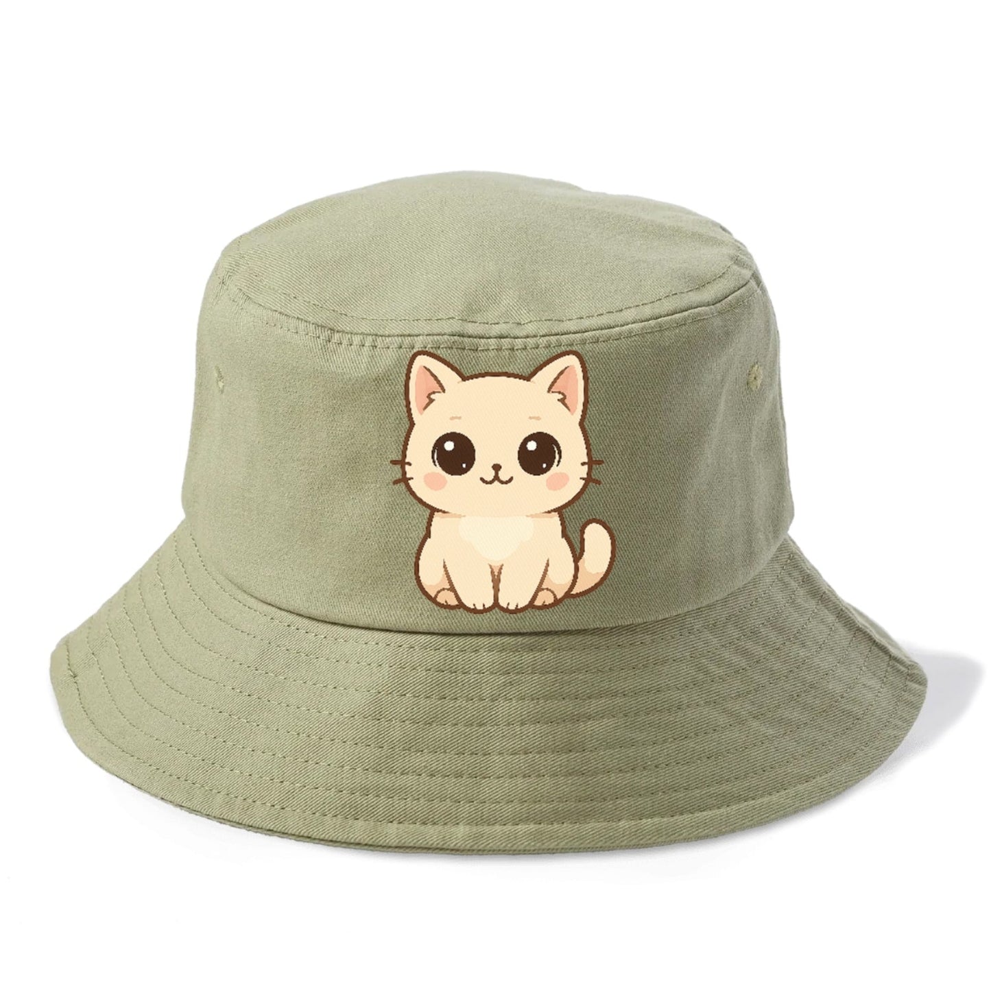 Cream Cat Gentle Charm Bucket Hat