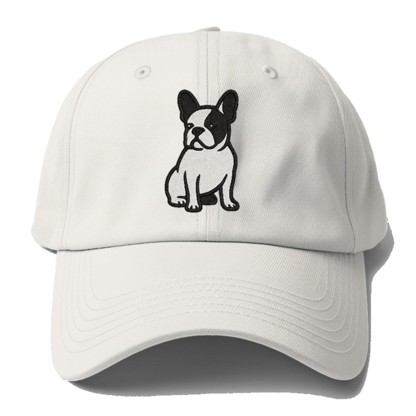 French Bulldog Black White Charming Pose Baseball Cap