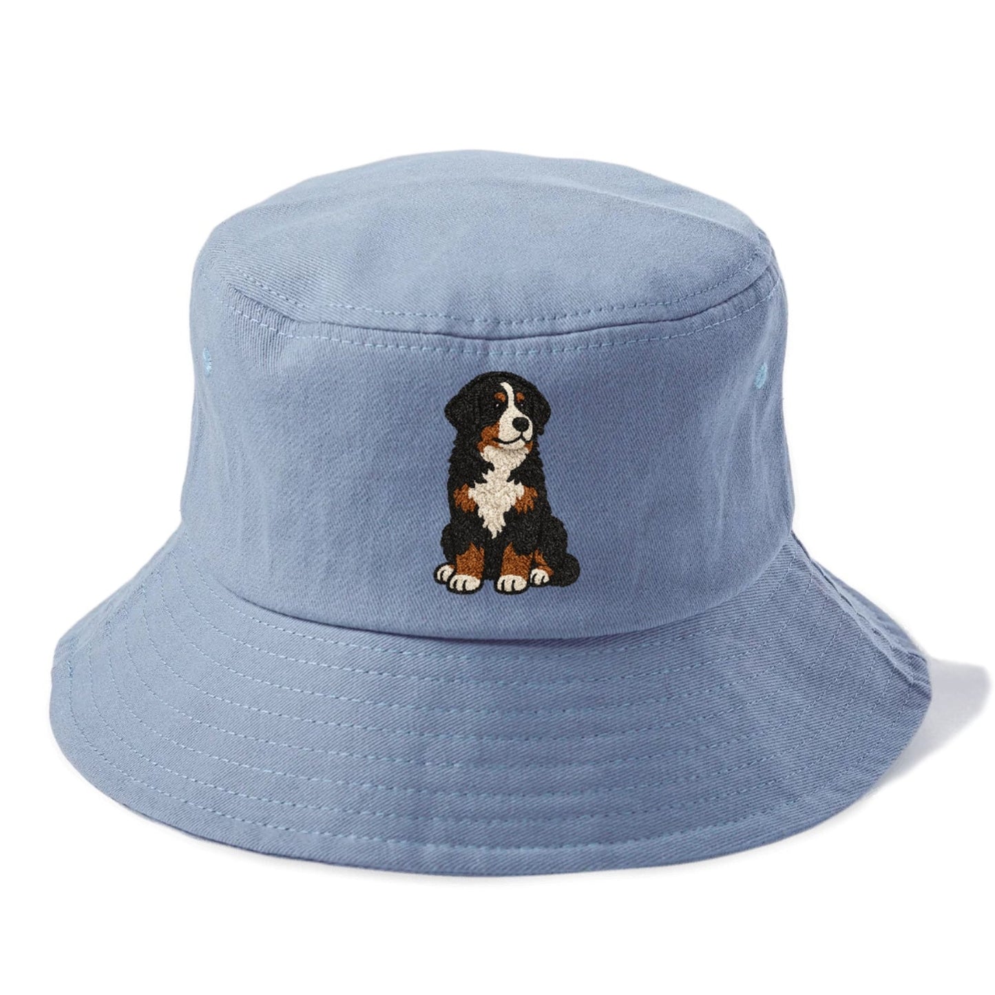 Bernedoodle Tricolor Curly Playful Charm Bucket Hat