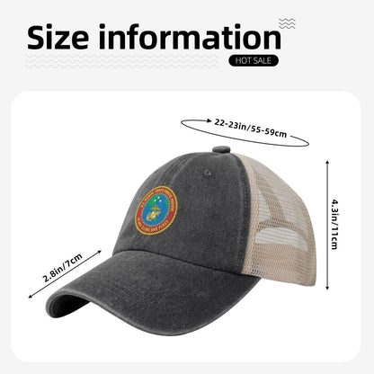 Seal Of U.S. Marine Corps Forces Pacific Printed unisex baseball cap adjustable grid baseball cap veteran gift