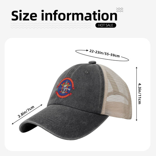 11th MEU Insignia Printed unisex baseball cap adjustable grid baseball cap veteran gift