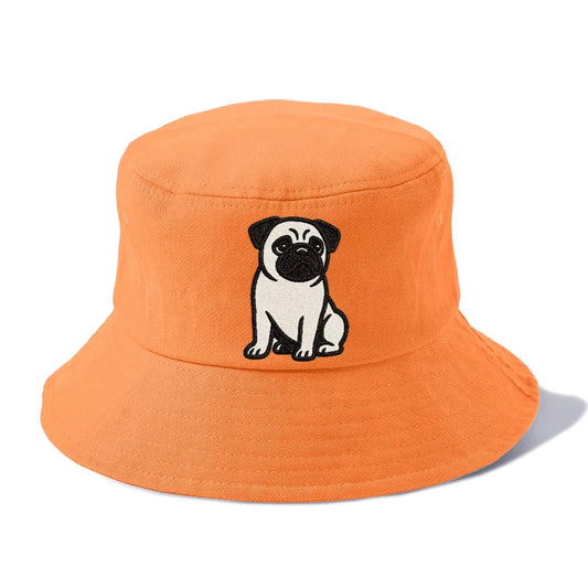 Black Pug Charming Companion Bucket Hat