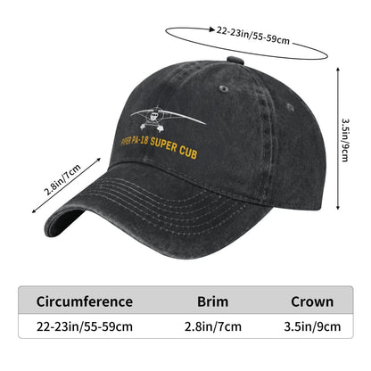 Piper PA-18 Super Cub Printing unisex baseball cap adjustable hats Outdoor leisure hat veteran gift
