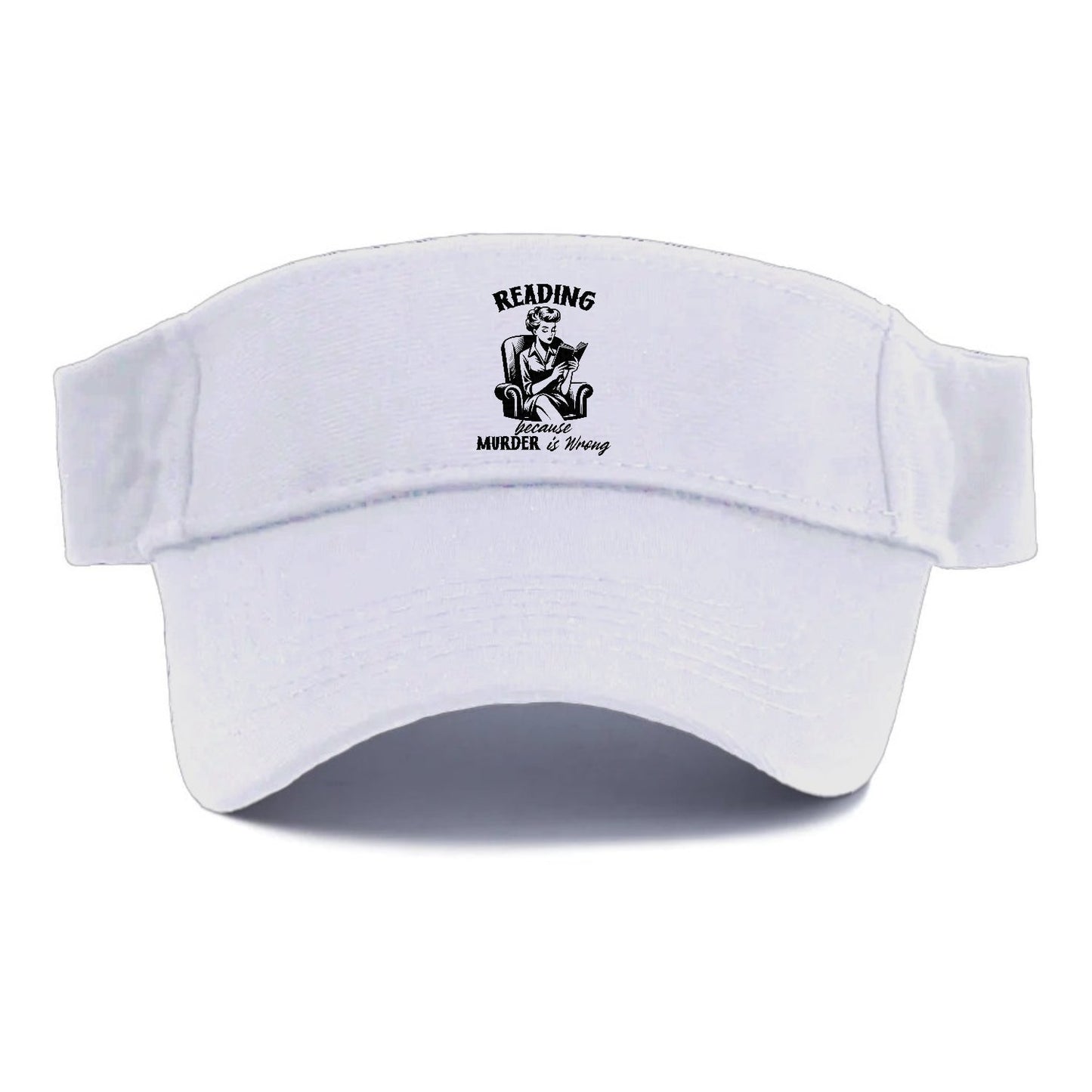 Reading Because Murder Is Wrong Visor