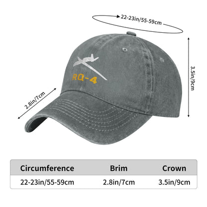 RQ-4 Printing unisex baseball cap adjustable hats Outdoor leisure hat veteran gift