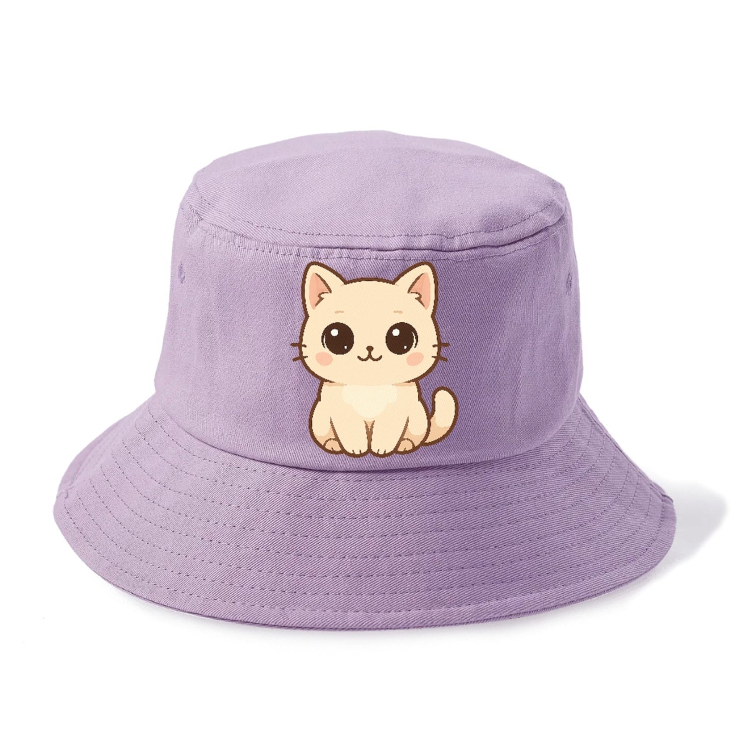 Cream Cat Gentle Charm Bucket Hat