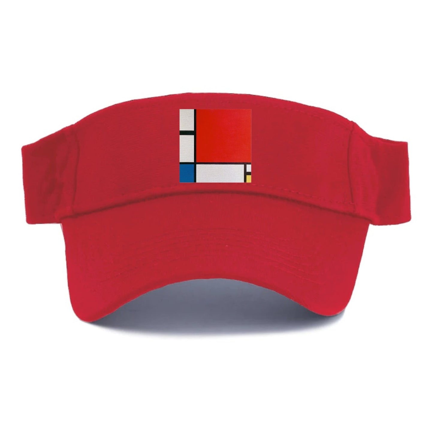 Composition With Red Blue And Yellow Visor