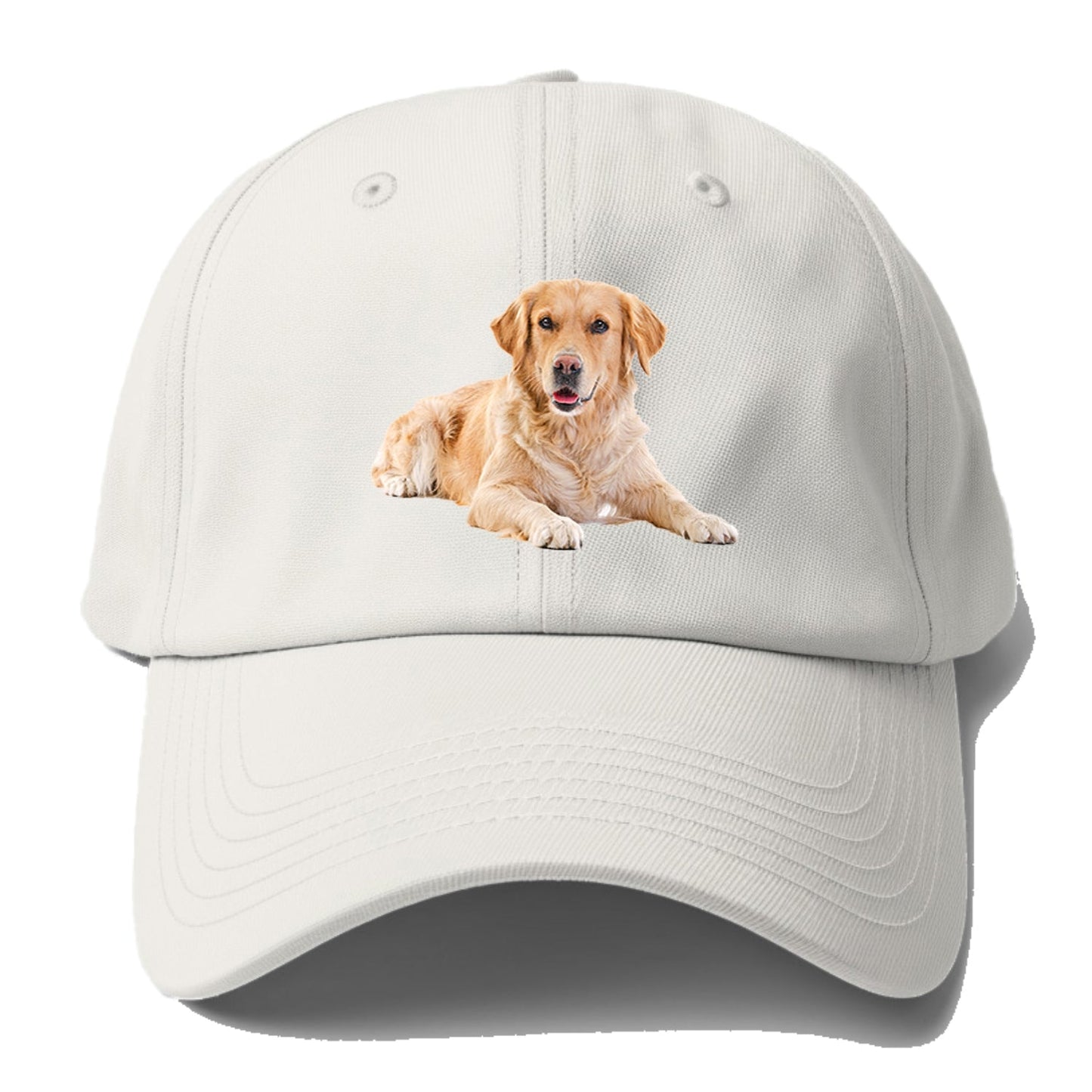 Golden Retriever Laying Down Baseball Cap