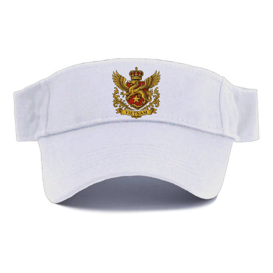 Heraldic Emblem With Dragon And Text Visor