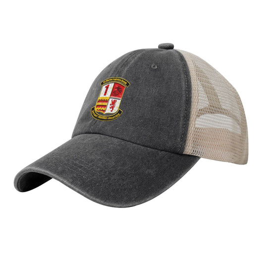 1stMLG Insignia Printed unisex baseball cap adjustable grid baseball cap veteran gift