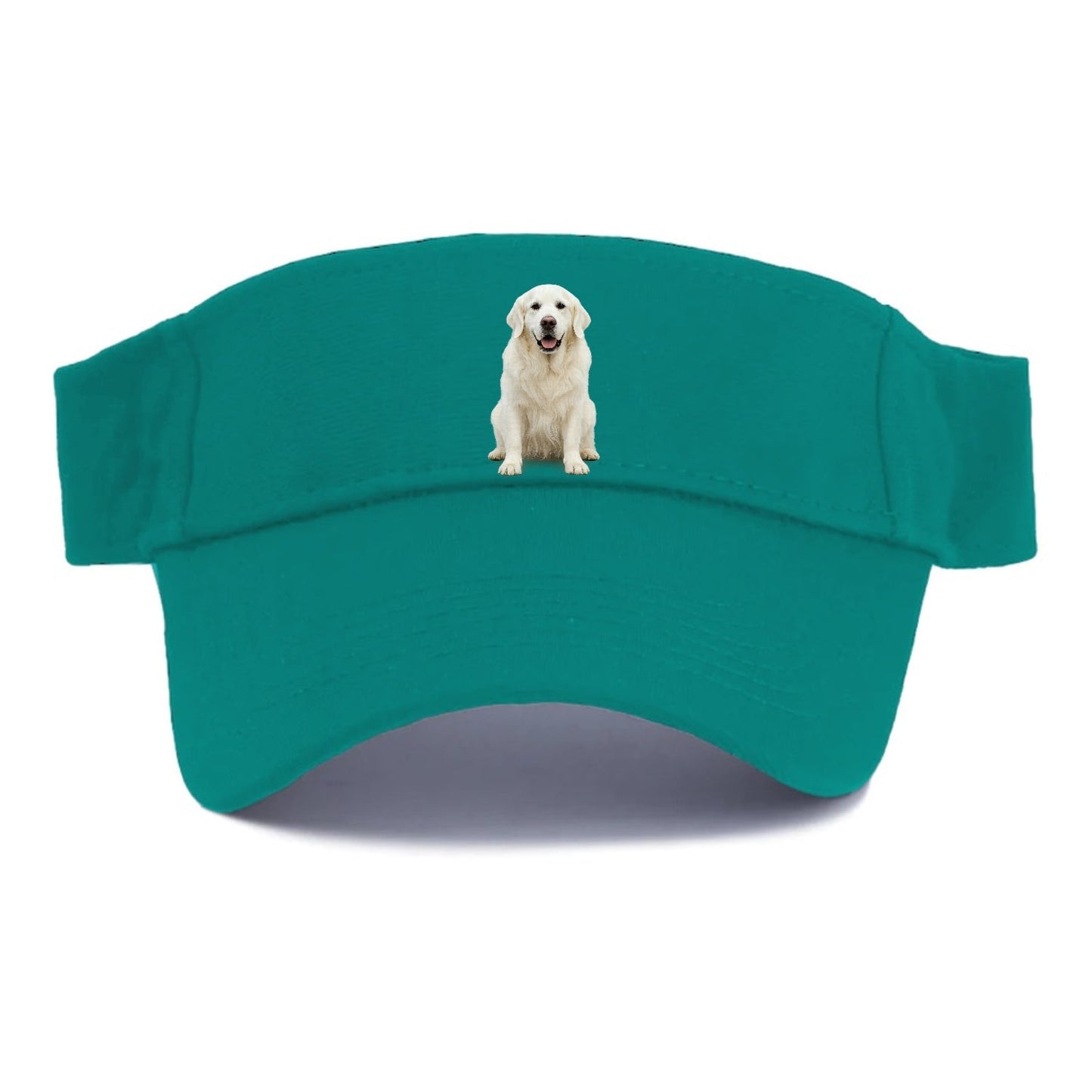 White English Cream Golden Regal Charm Visor