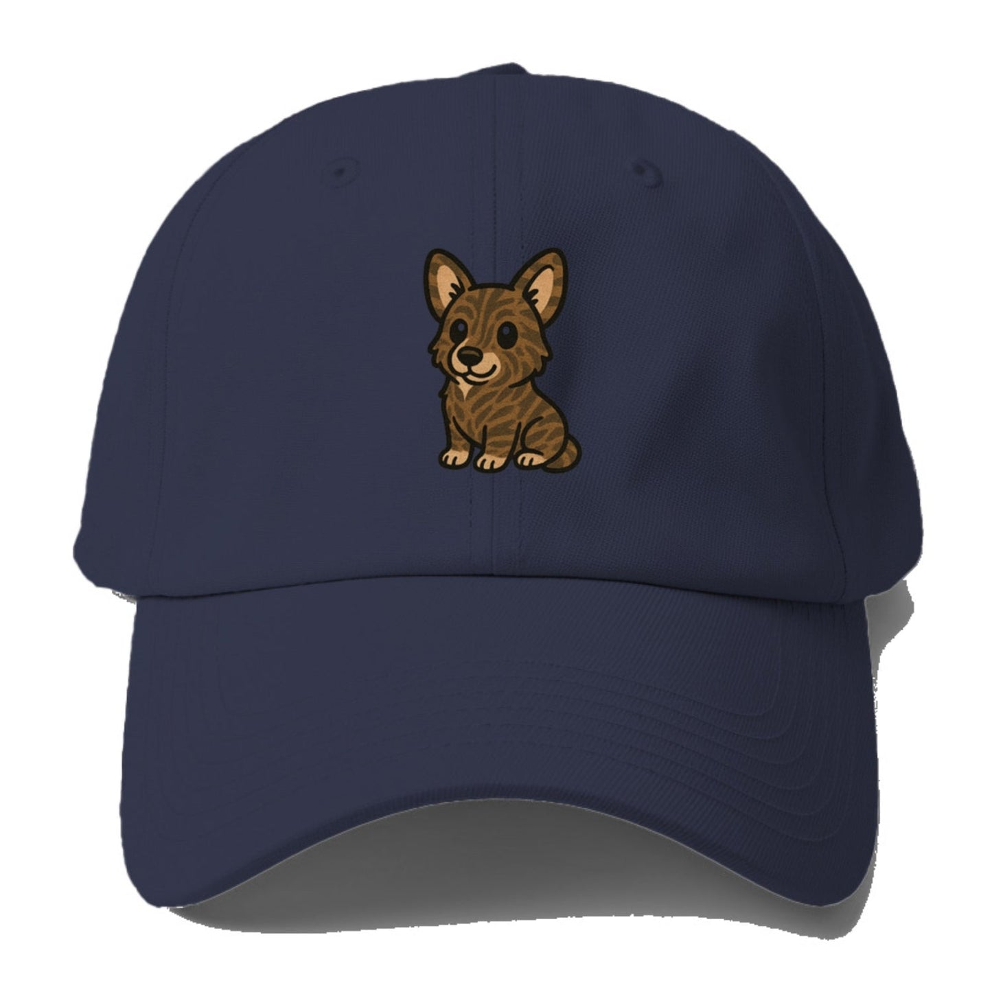 Welsh Corgi Cardigan Brindle Sitting Pose Portrait Design Baseball Cap