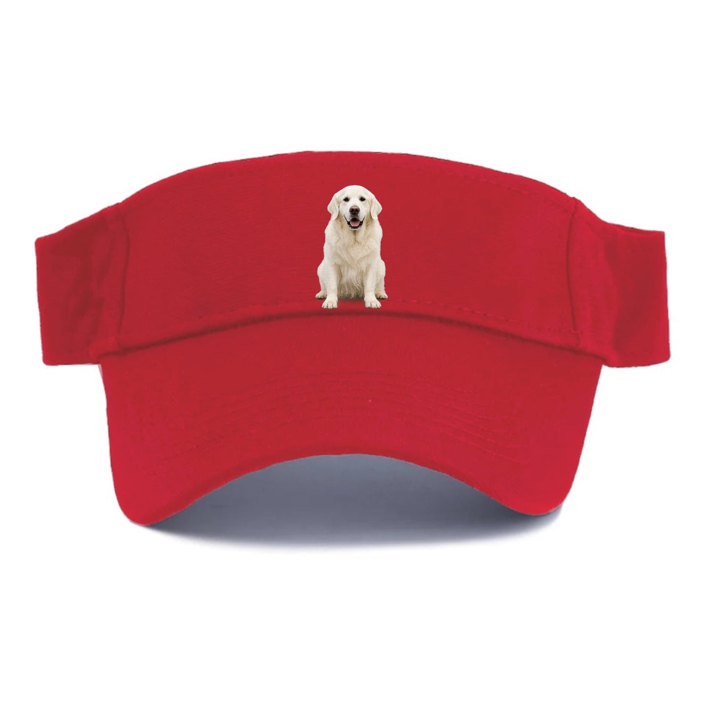 White English Cream Golden Regal Charm Visor