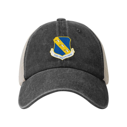 11th Wing Printed unisex baseball cap adjustable grid baseball cap veteran gift