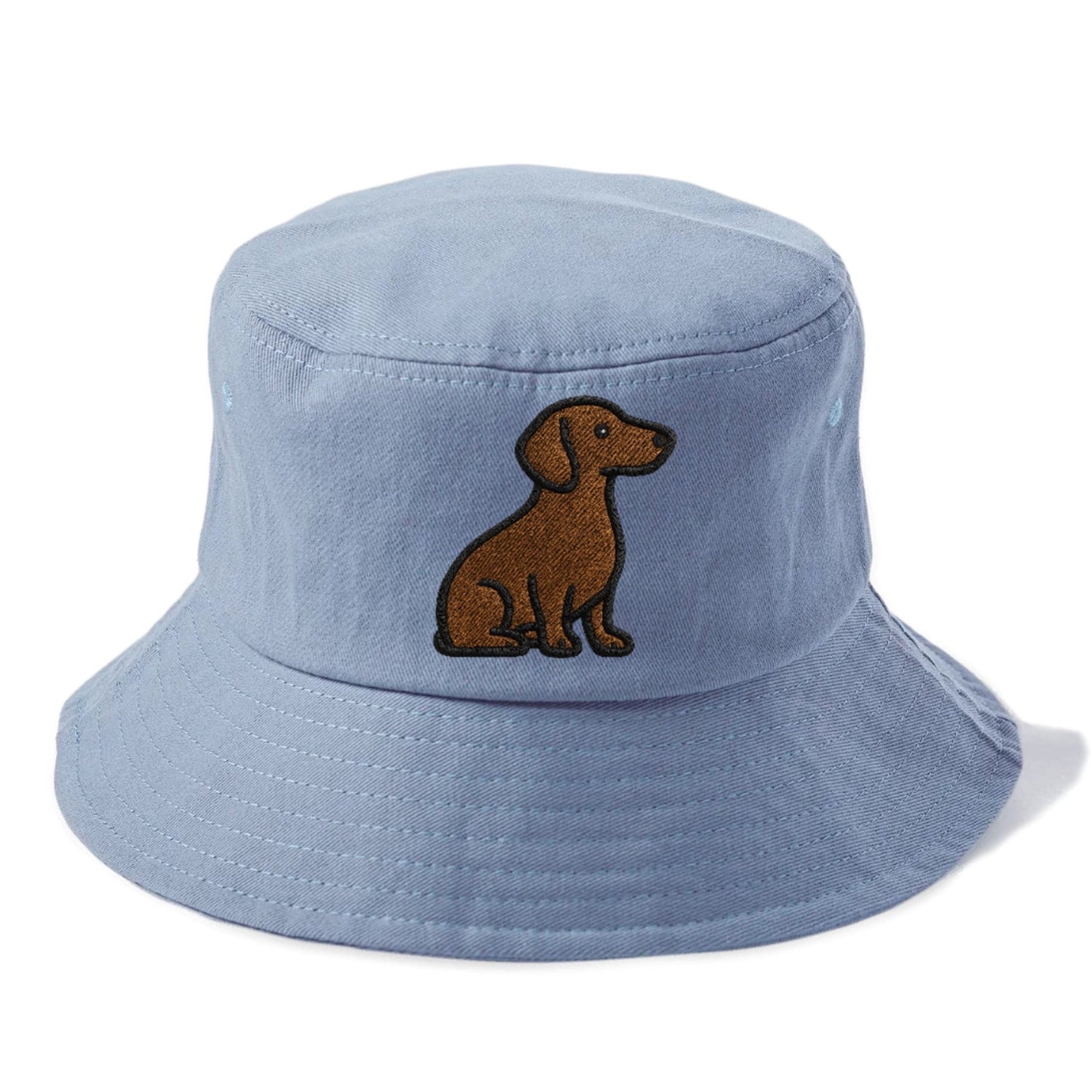 Chocolate Brown Dachshund Loyal Charm Bucket Hat