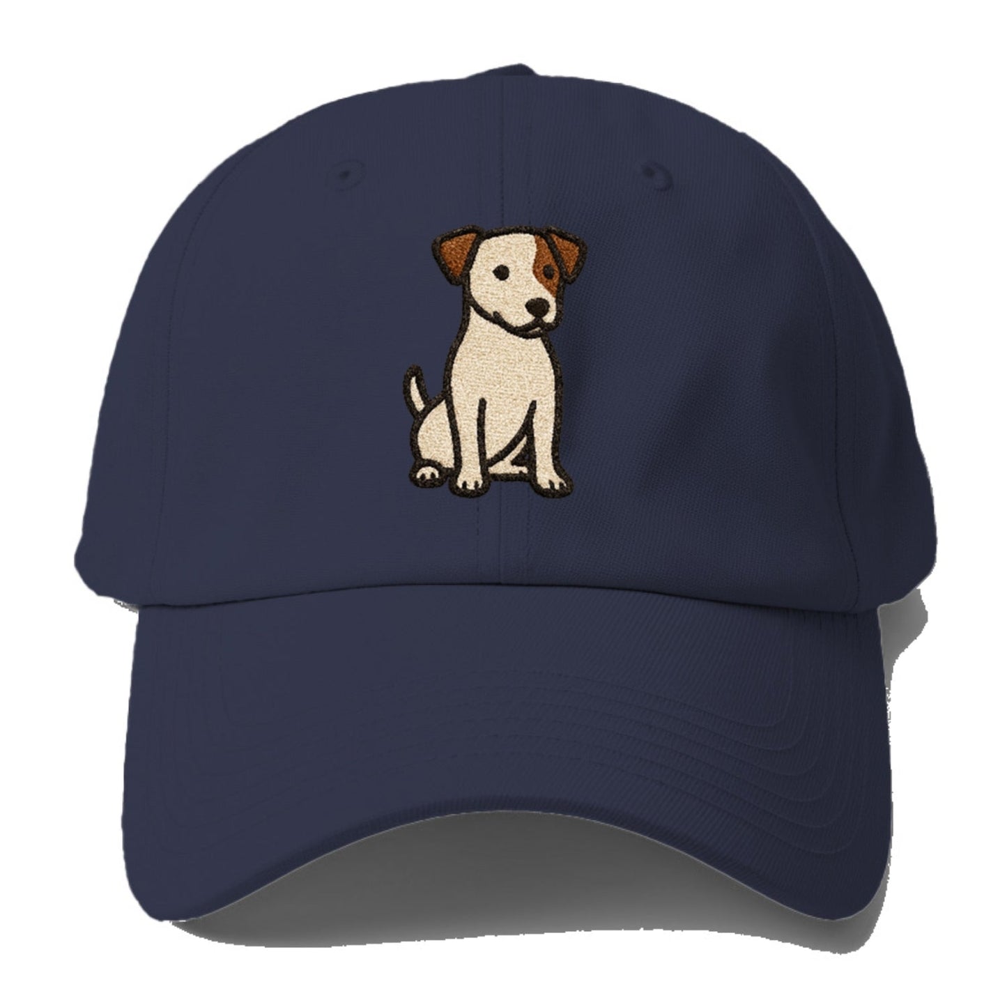 Jack Russell Terrier White With Brown Patches Pose Baseball Cap