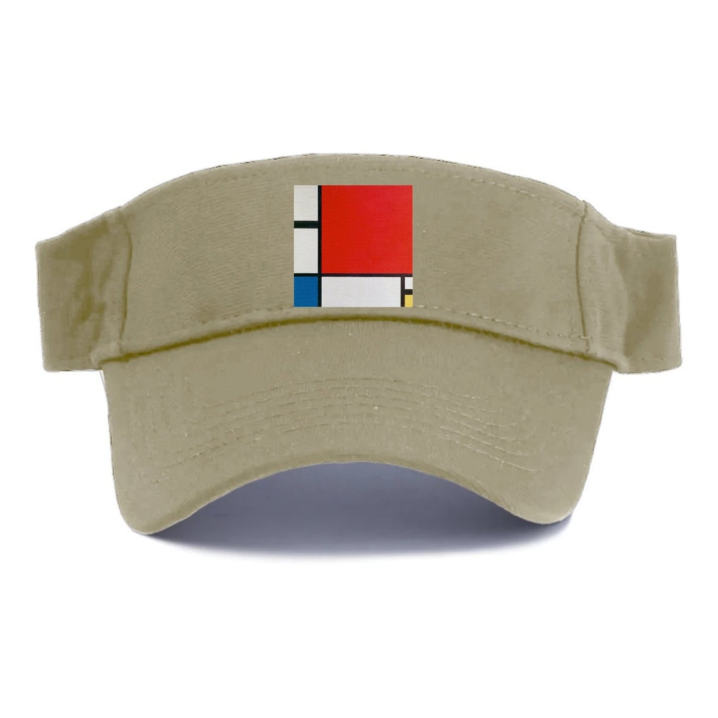 Composition With Red Blue And Yellow Visor