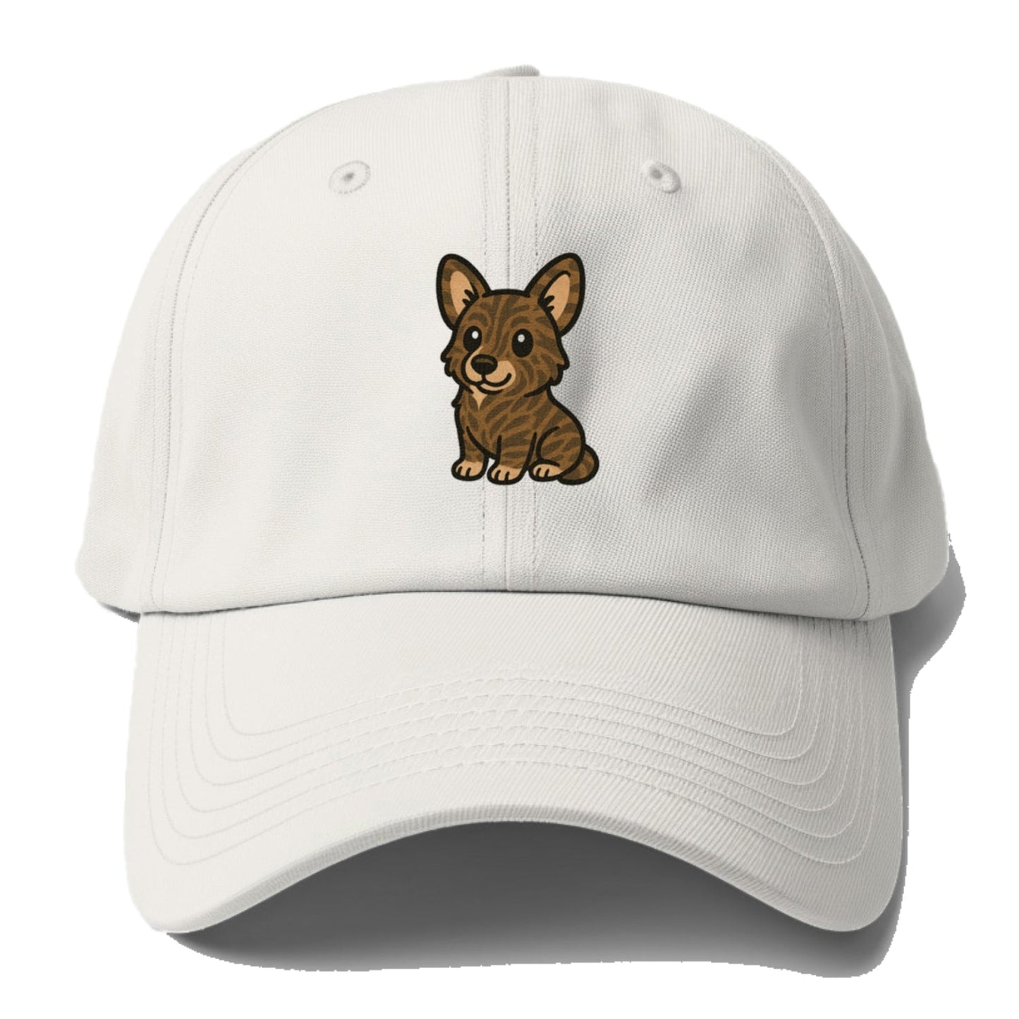Welsh Corgi Cardigan Brindle Sitting Pose Portrait Design Baseball Cap