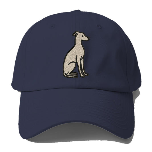 Italian Greyhound Gray Sitting Pose Baseball Cap