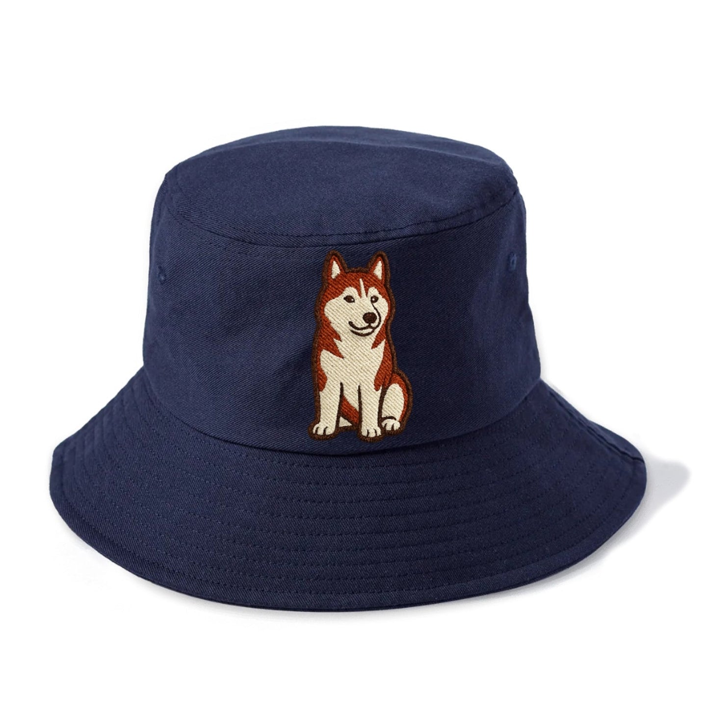 Siberian Husky Red White Loyal Spirit Bucket Hat