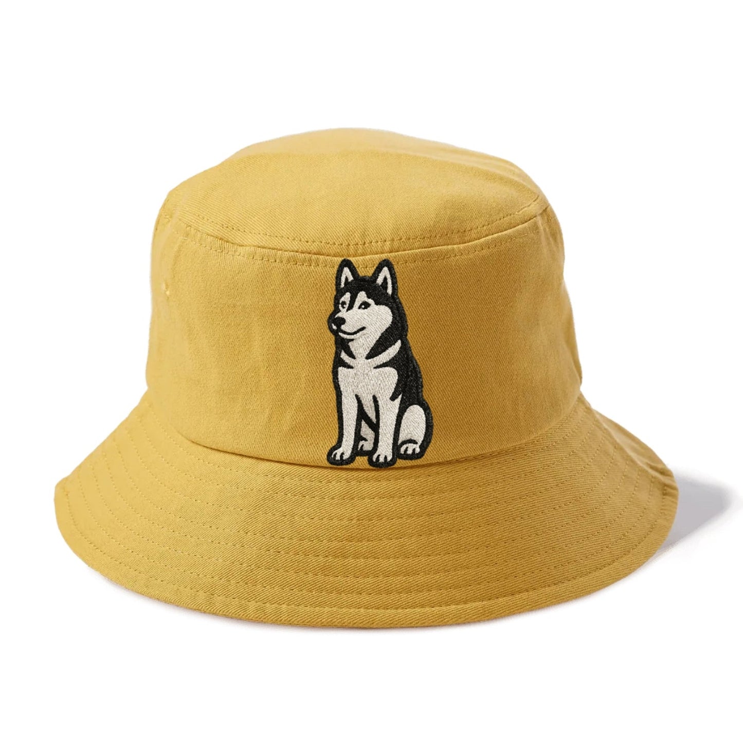 Siberian Husky Black White Loyal Spirit Bucket Hat