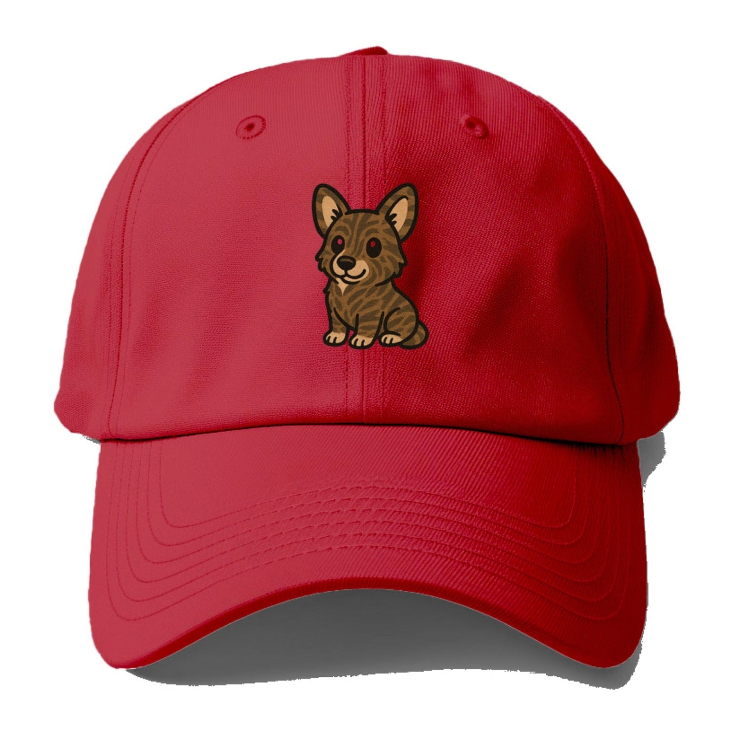 Welsh Corgi Cardigan Brindle Sitting Pose Portrait Design Baseball Cap