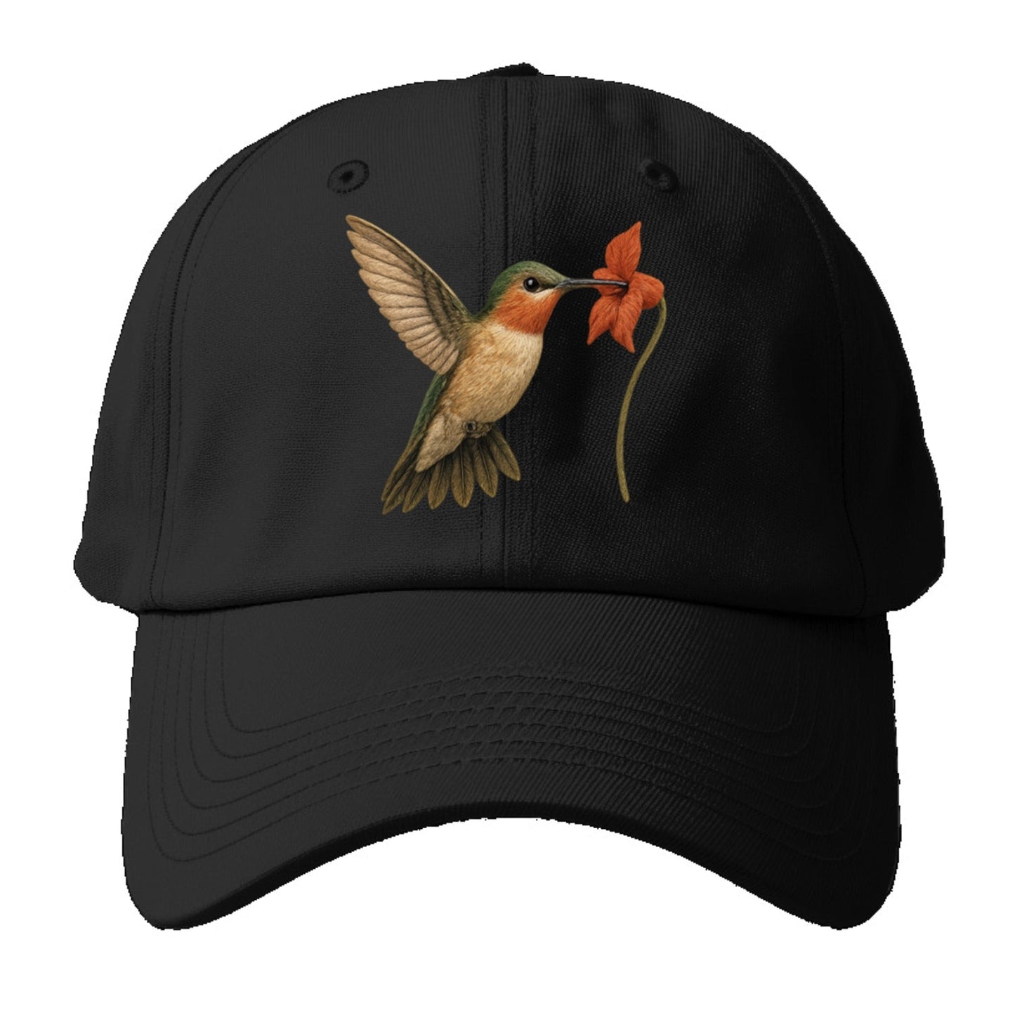 Hummingbird's Delicate Dance Baseball Cap