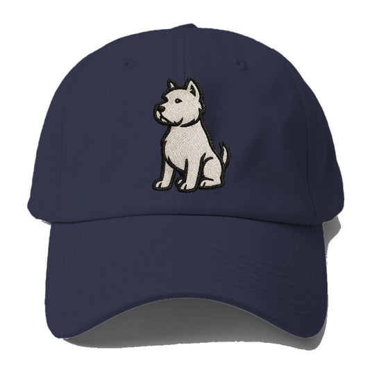 West Highland White Terrier Pure White Charm Baseball Cap