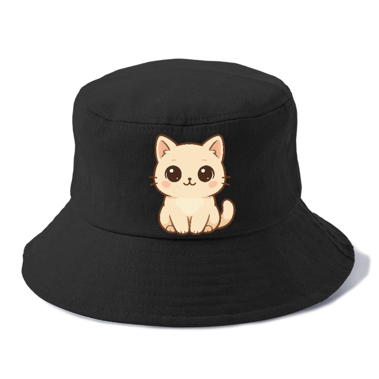 Cream Cat Gentle Charm Bucket Hat