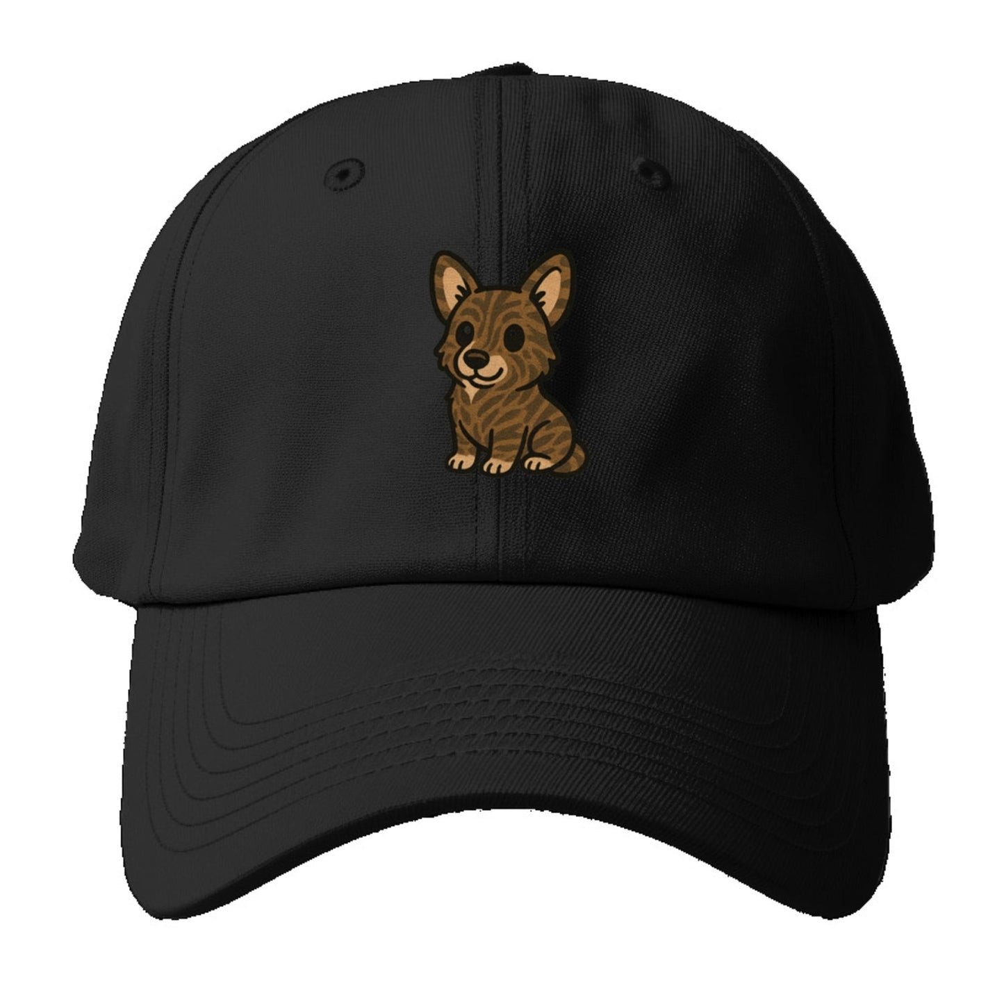 Welsh Corgi Cardigan Brindle Sitting Pose Portrait Design Baseball Cap