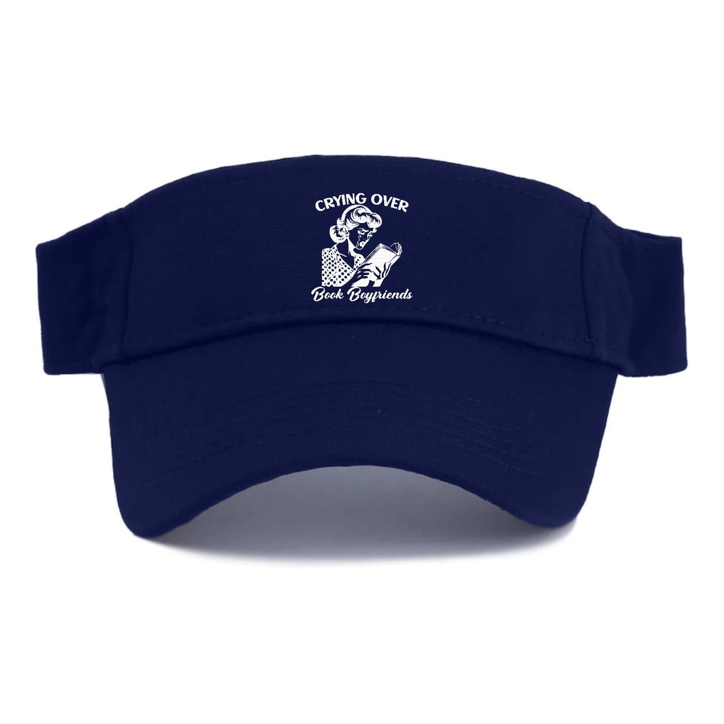 Crying Over Book Boyfriends Visor