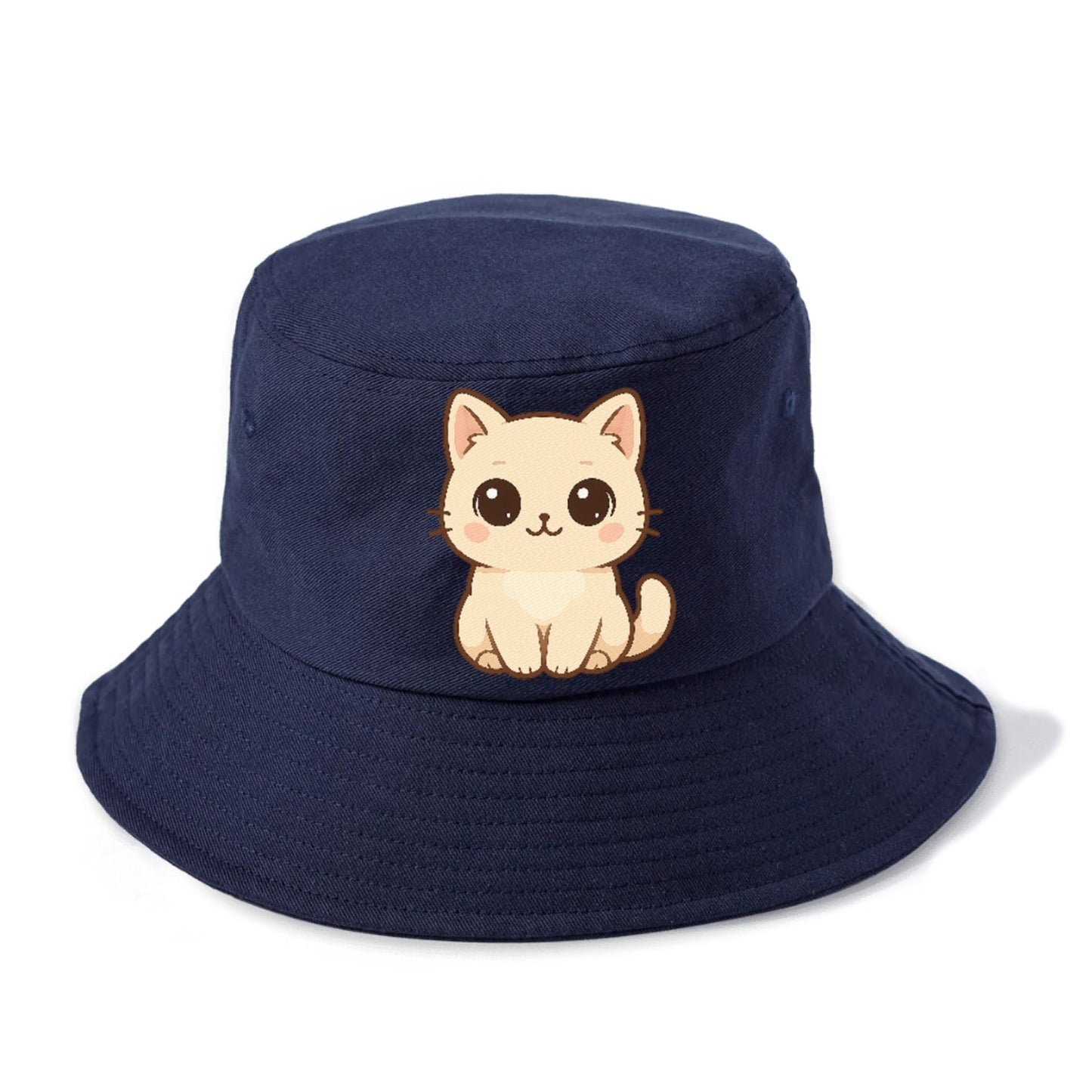 Cream Cat Gentle Charm Bucket Hat