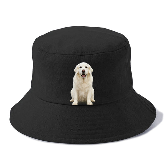 White English Cream Golden Regal Charm Bucket Hat