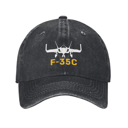 F-35C Printed unisex baseball cap adjustable cap outdoor casual cap truck driver cap