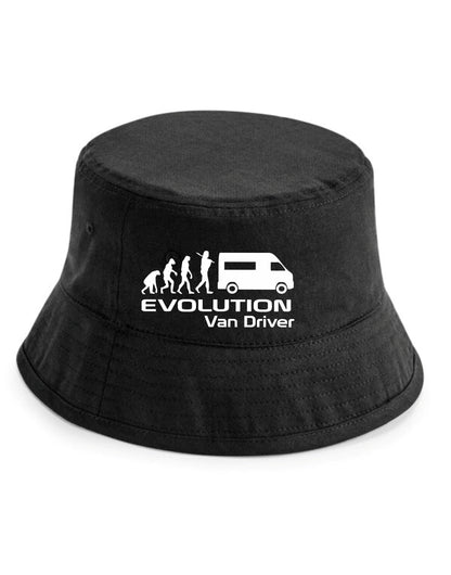 Evolution of Van Driver Bucket Hat Birthday Gift Great for Men & Ladies