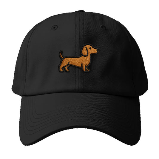 Dachshund - Modern elongated silhouette - Baseball Cap