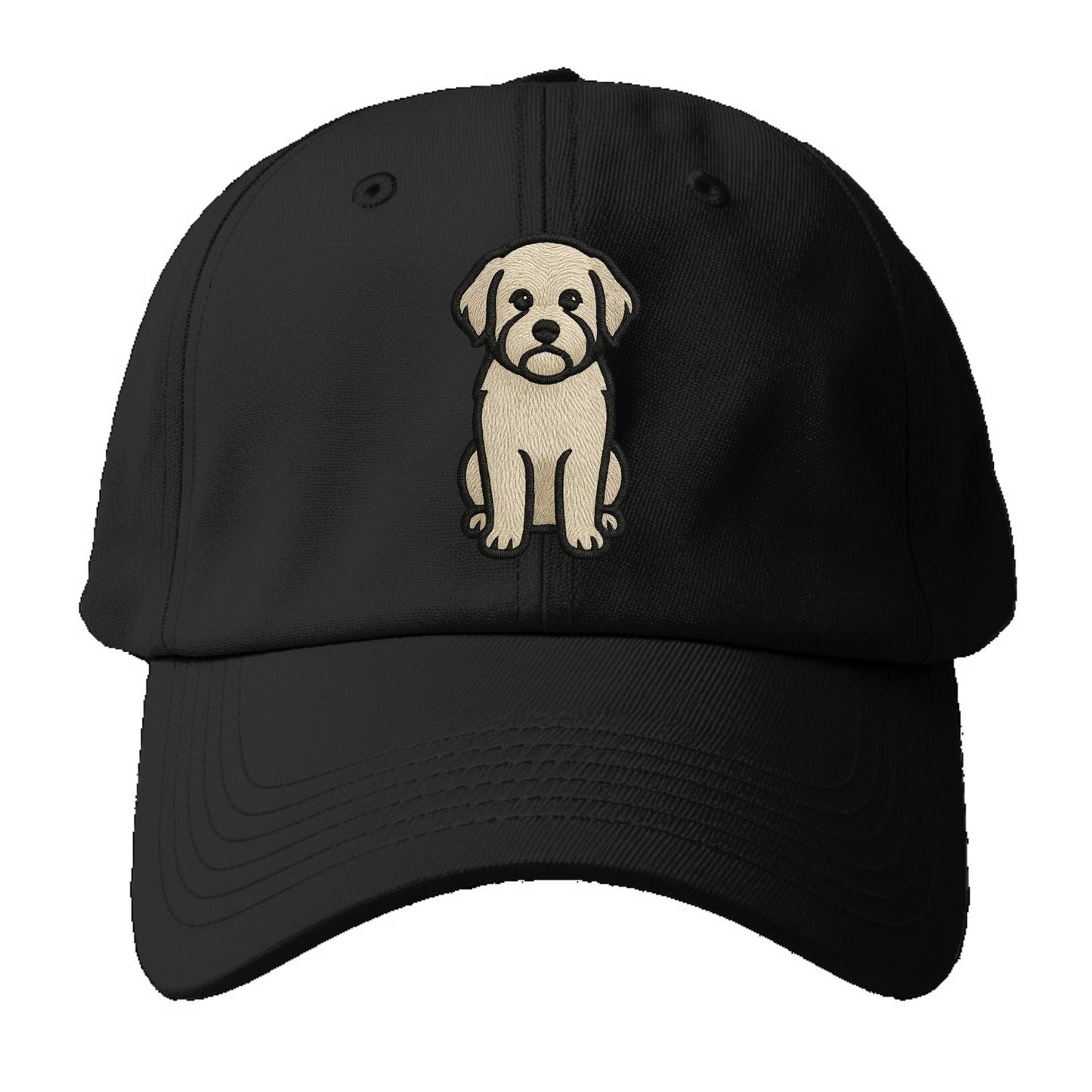 Havanese - Cream colored sitting pose - Baseball Cap