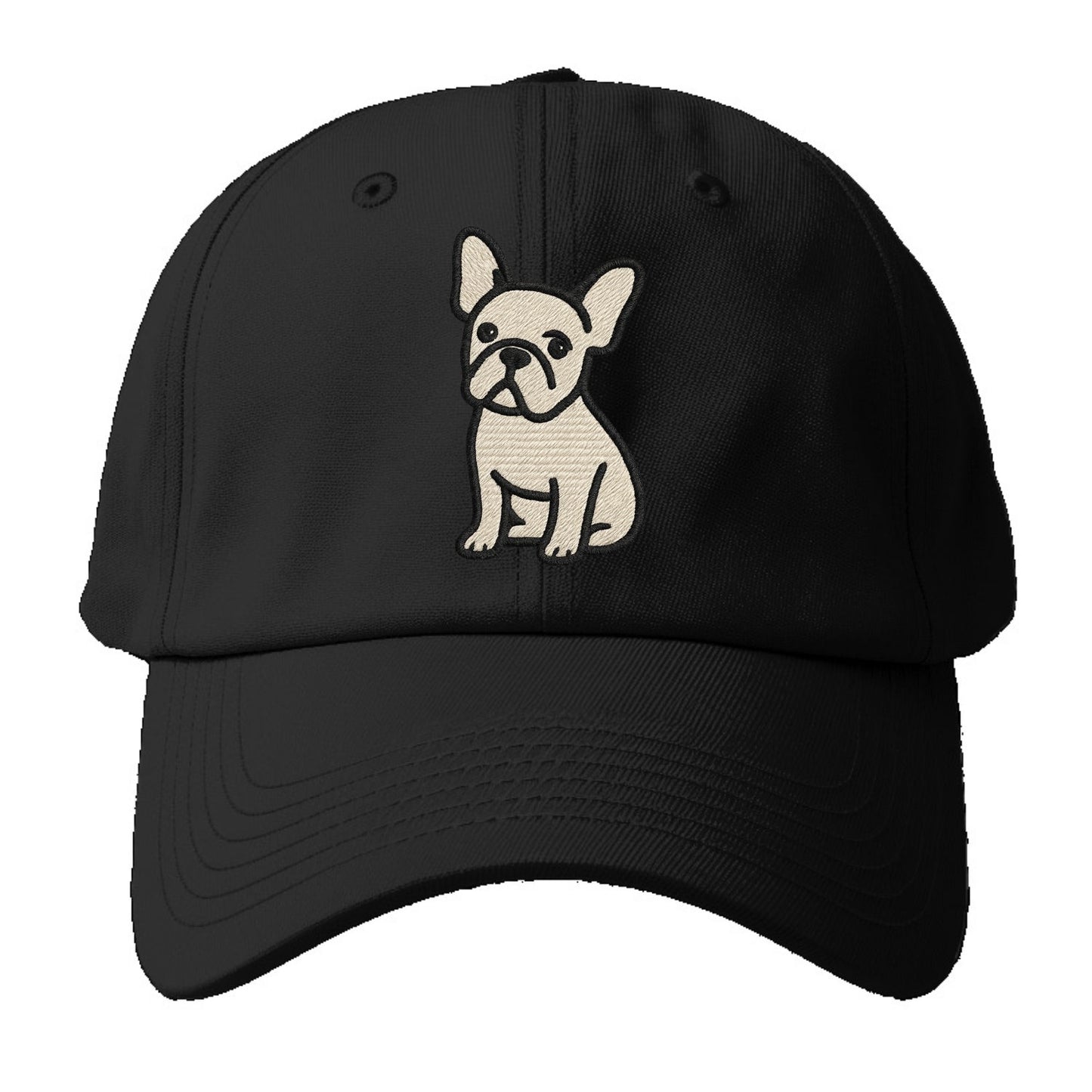 French Bulldog - Head tilt one ear up - Baseball Cap