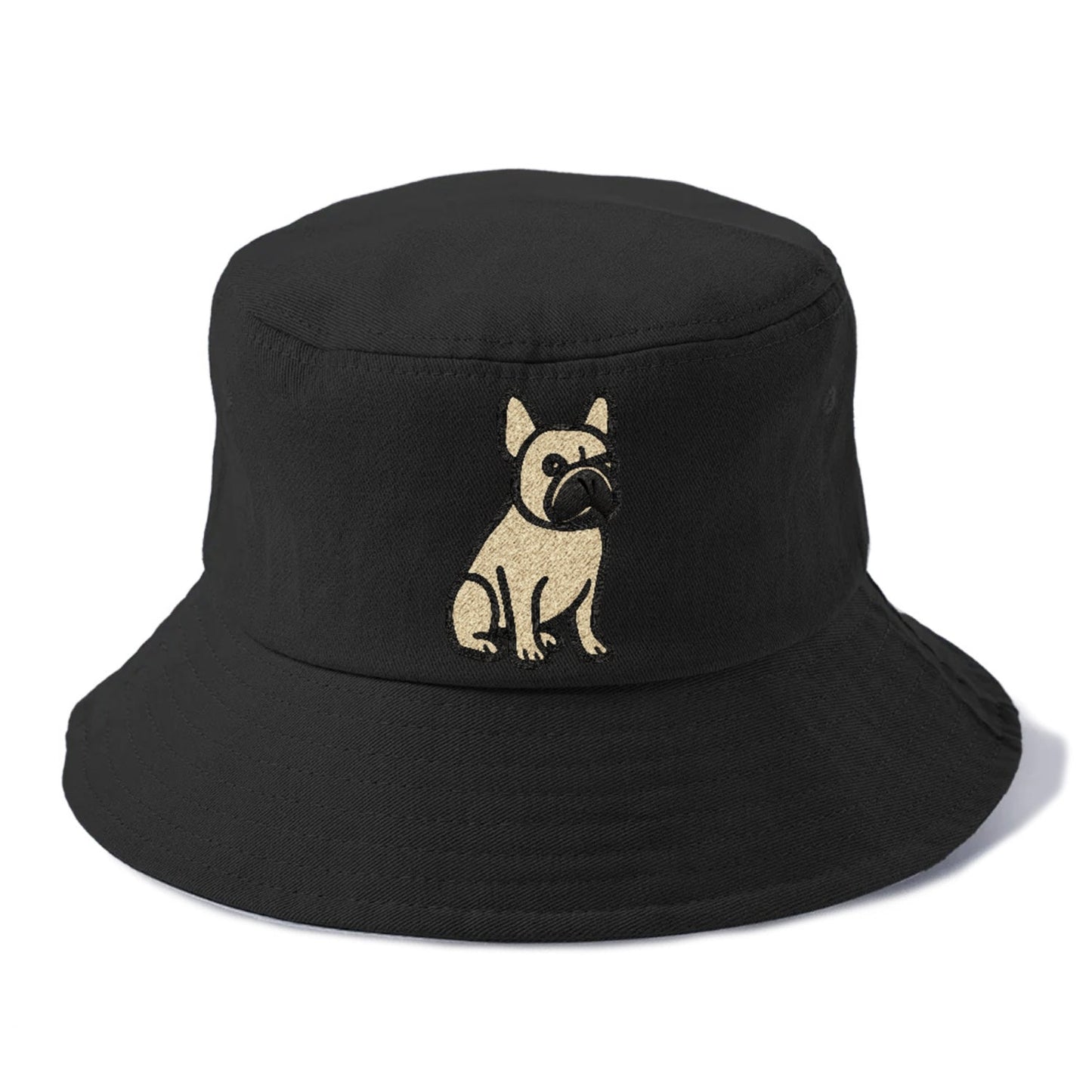 French Bulldog Fawn Colored Clean Sitting Pose Bucket Hat