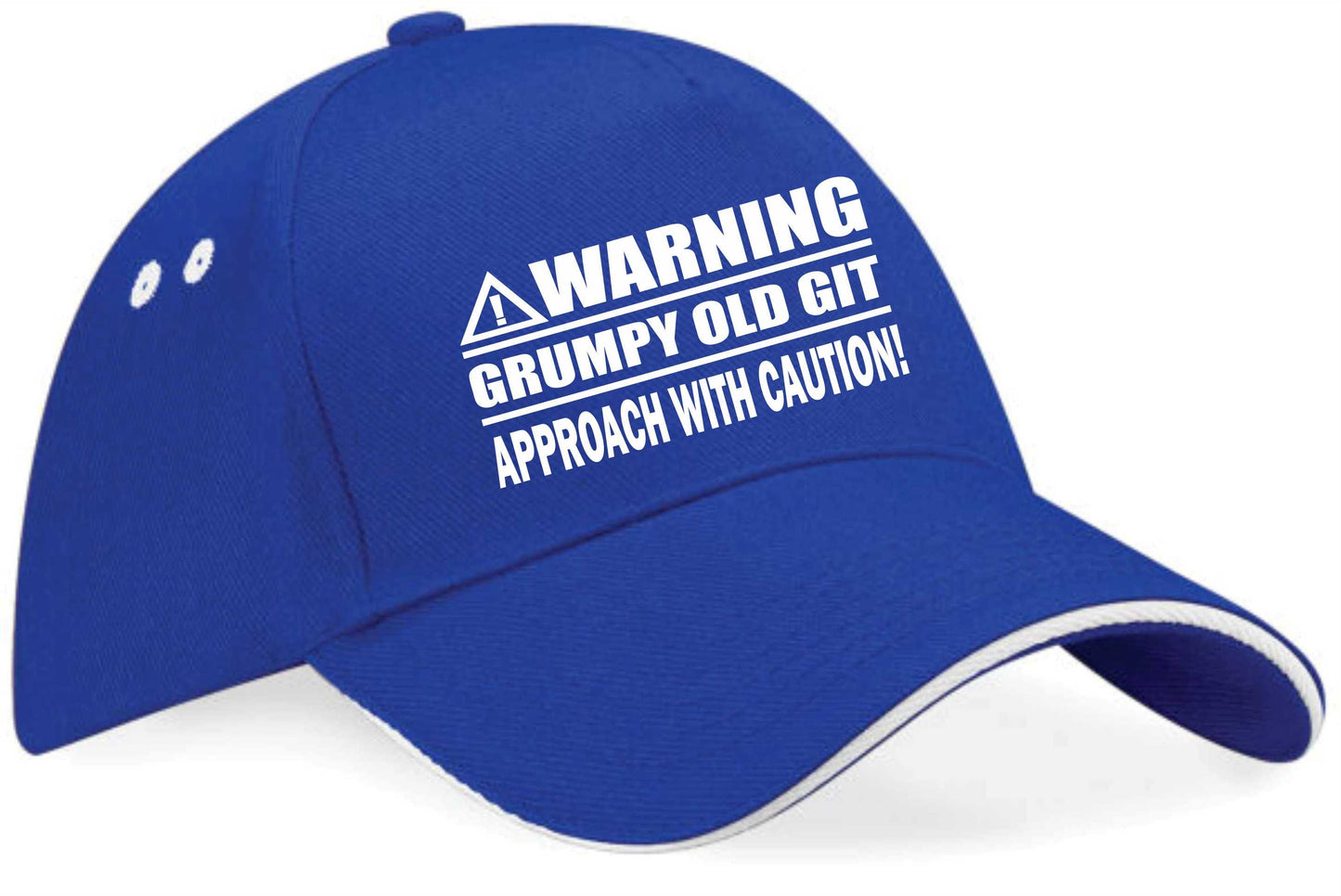Warning Grumpy Git Baseball Cap Funny Birthday Gift For Men & Ladies