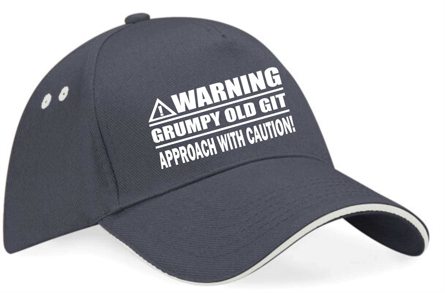 Warning Grumpy Git Baseball Cap Funny Birthday Gift For Men & Ladies