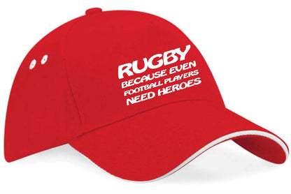 Rugby Footballers Need Hero's Baseball Cap Sport Gift For Men & Ladies