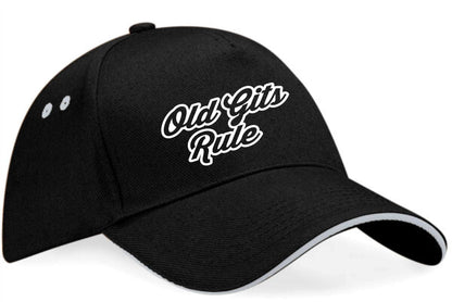 Old Gits Rule Baseball Cap Funny Birthday Lovers Gift For Men & Ladies
