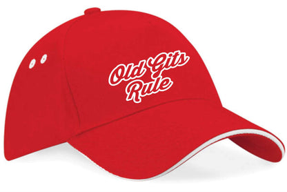 Old Gits Rule Baseball Cap Funny Birthday Lovers Gift For Men & Ladies