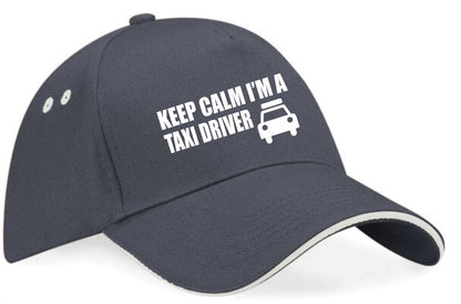 Keep Calm I'm Taxi Driver Baseball Cap Funny Birthday Gift For Men & Ladies