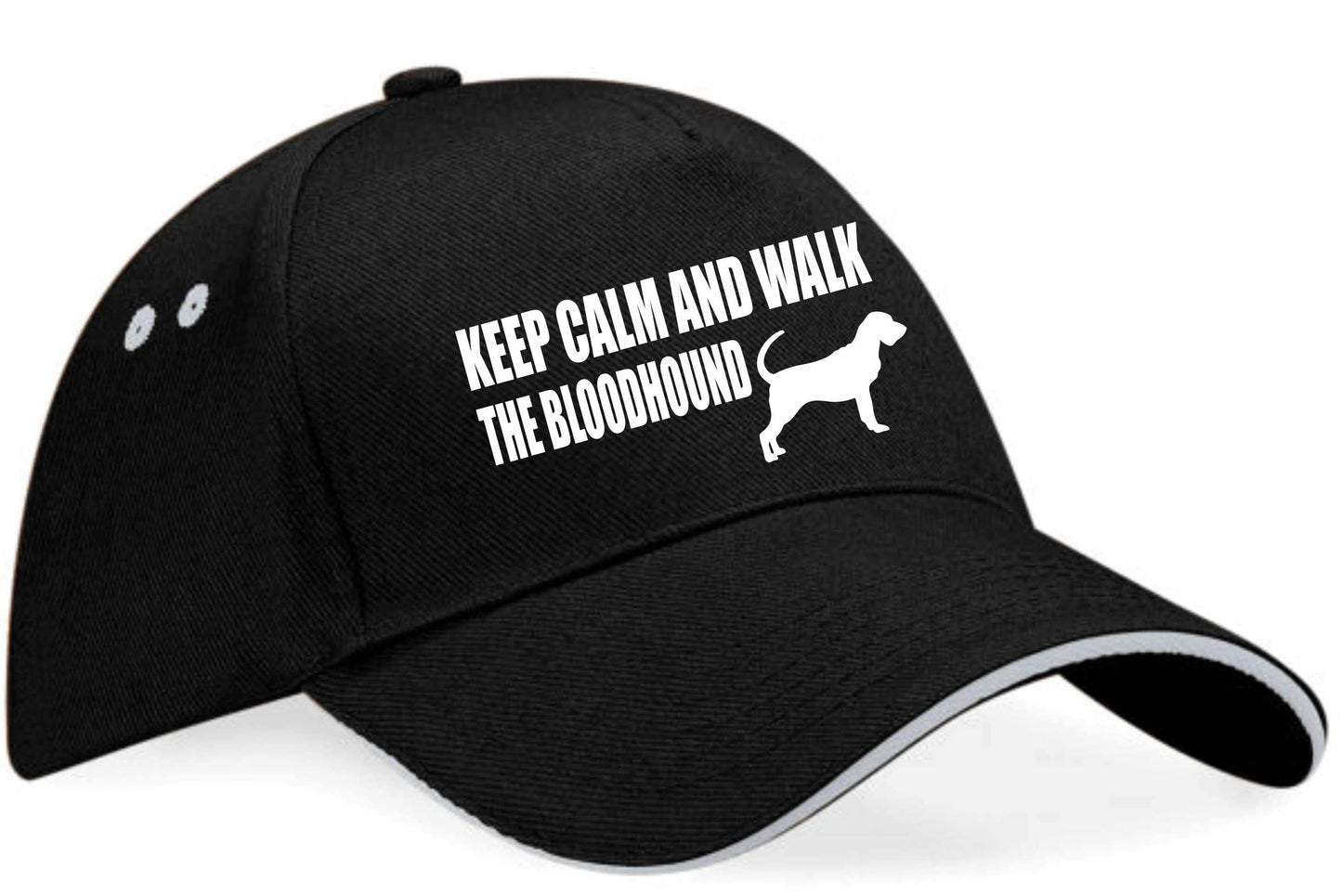 Keep Calm & Walk The Bloodhound Baseball Cap Dog Lovers Gift For Men & Ladies