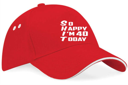 Baseball Cap Funny 40th Birthday Gift For Men & Ladies 40 Year Old Present