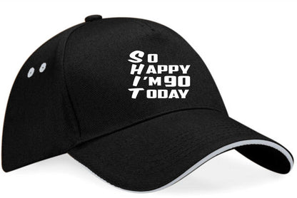 Baseball Cap Funny 90th Birthday Gift For Men & Ladies 90 Year Old Present