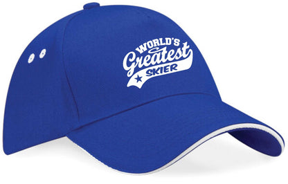 Baseball Cap Greatest Skier Birthday Present Gift For Him Gift For Her