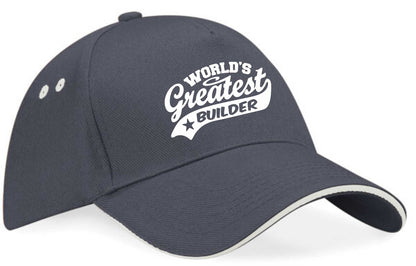Baseball Cap Greatest Builder Birthday Present Gift For Him Gift For Her